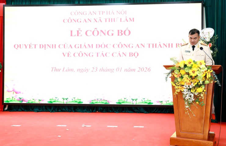 CÔNG AN XÃ THƯ LÂM TỔ CHỨC LỄ CÔNG BỐ QUYẾT ĐỊNH CỦA GIÁM ĐỐC CÔNG AN THÀNH PHỐ HÀ NỘI VỀ CÔNG TÁC CÁN BỘ
- Ảnh 10.