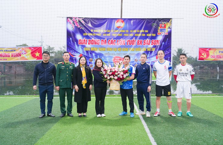 BẾ MẠC GIẢI BÓNG ĐÁ CÁC LỨA TUỔI 8X KHU VỰC SÀI SƠN NĂM 2026- Ảnh 2.