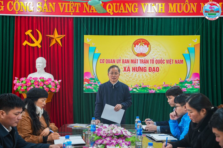 ỦY BAN MTTQ VIỆT NAM XÃ HƯNG ĐẠO TỔ CHỨC HỘI NGHỊ CÁN BỘ, CÔNG CHỨC, NGƯỜI LAO ĐỘNG NĂM 2026- Ảnh 2.