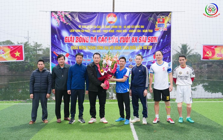 BẾ MẠC GIẢI BÓNG ĐÁ CÁC LỨA TUỔI 8X KHU VỰC SÀI SƠN NĂM 2026- Ảnh 3.