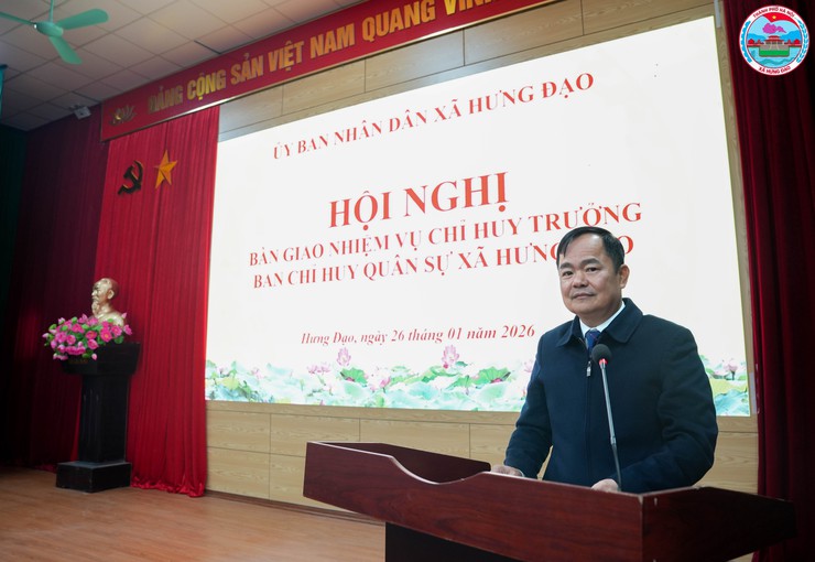 XÃ HƯNG ĐẠO TỔ CHỨC HỘI NGHỊ BÀN GIAO NHIỆM VỤ CHỈ HUY TRƯỞNG BAN CHỈ HUY QUÂN SỰ XÃ- Ảnh 4.