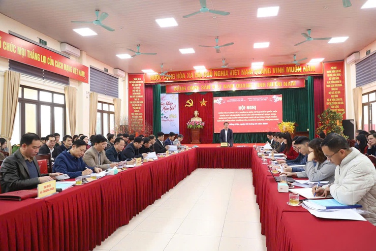 Đoàn công tác số 14 của Thành ủy và đoàn giám sát của HĐND Thành phố kiểm tra, giám sát tại 4 xã về công tác chuẩn bị bầu cử.- Ảnh 1.