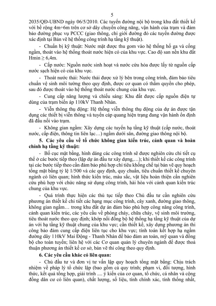 Công văn số 83/UBND-KTHTĐT ngày 15/01/2026 của UBND phường Bạch Mai về việc chấp thuận Quy hoạch tổng mặt bằng, tỷ lệ 1/500 dự án: Cải tạo trạm biến áp 110kV E1.22 Thanh Nhàn thành trạm GIS- Ảnh 5.