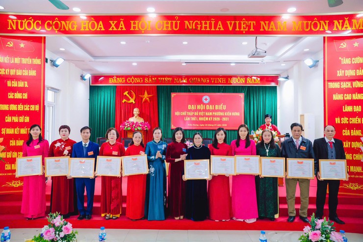 Hội Chữ thập đỏ phường Kiến Hưng tổ chức thành công Đại hội đại biểu lần thứ nhất, nhiệm kỳ 2026 – 2031- Ảnh 4.