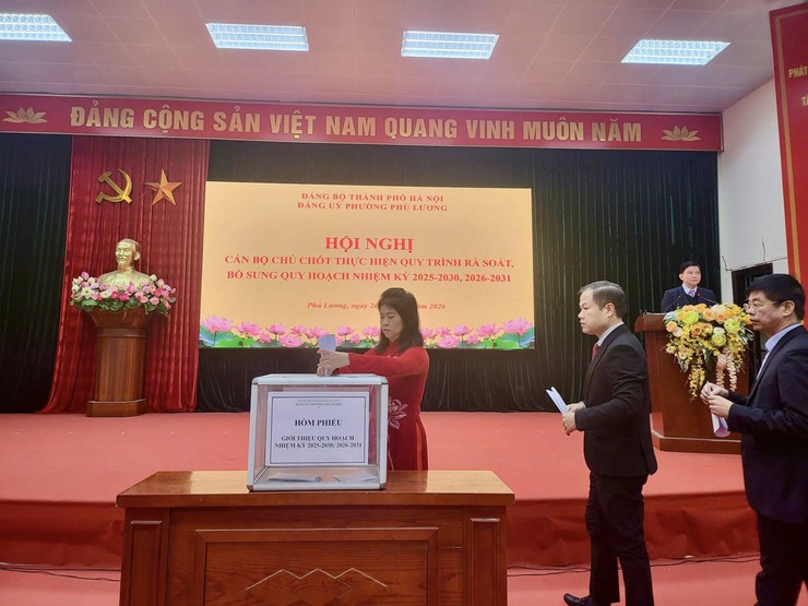 Phường Phú Lương tổ chức hội nghị cán bộ chủ chốt rà soát, bổ sung quy hoạch cán bộ nhiệm kỳ 2025 – 2030, 2026 - 2031- Ảnh 2.