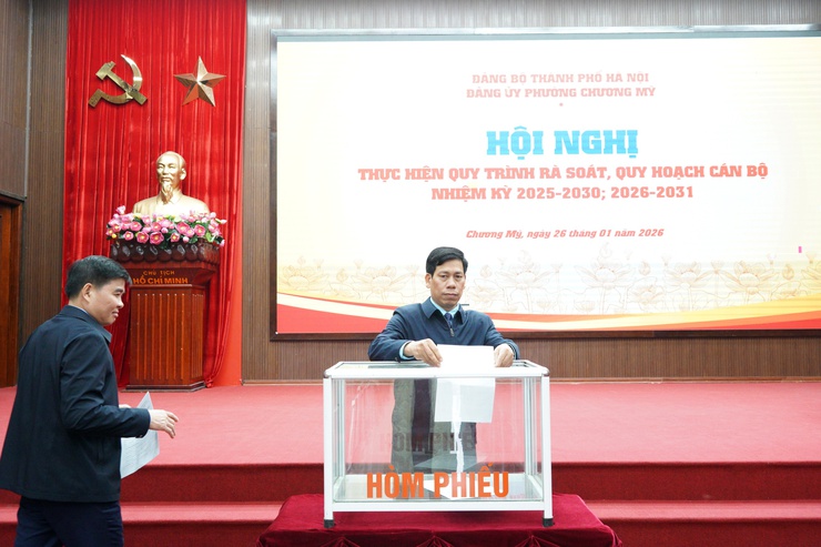 Phường Chương Mỹ tổ chức rà soát, quy hoạch cán bộ nhiệm kỳ 2025-2030; nhiệm kỳ 2026-2031- Ảnh 5.