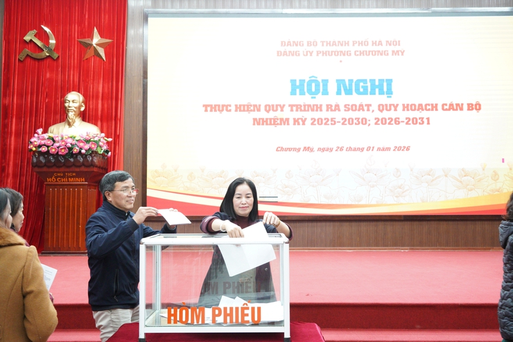 Phường Chương Mỹ tổ chức rà soát, quy hoạch cán bộ nhiệm kỳ 2025-2030; nhiệm kỳ 2026-2031- Ảnh 15.