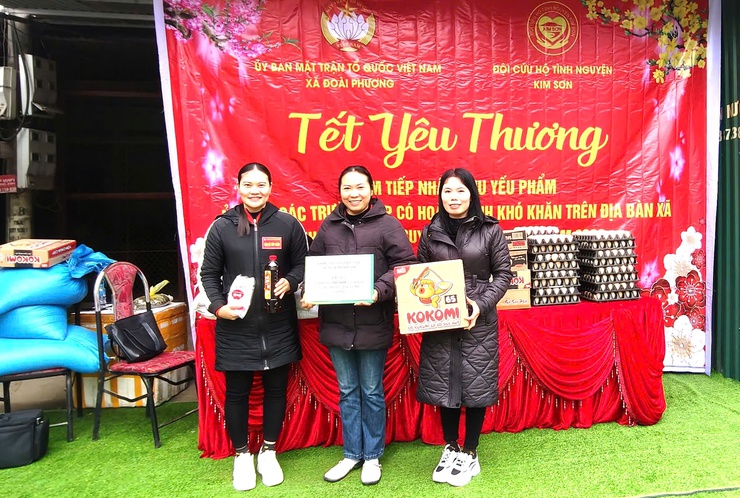 MTTQ xã Đoài Phương tiếp nhận trên 500kg gạo và nhiều nhu yếu phẩm trong ngày đầu vận động- Ảnh 2.