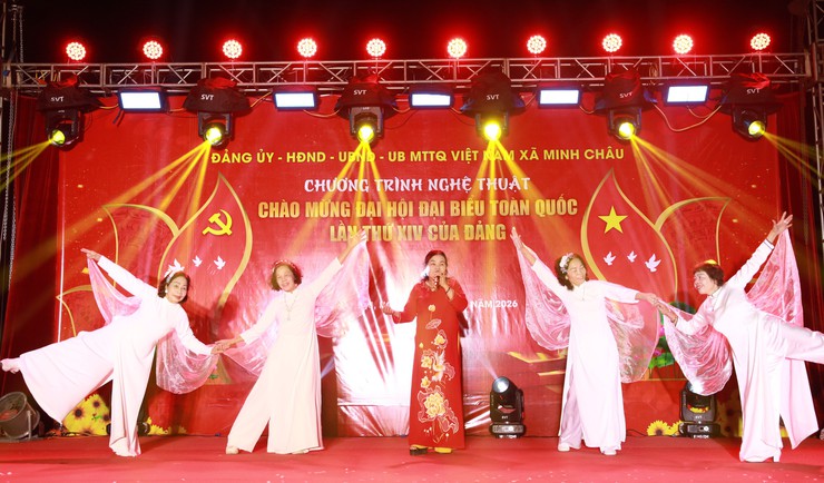 XÃ MINH CHÂU TỔ CHỨC CHƯƠNG TRÌNH NGHỆ THUẬT CHÀO MỪNG THÀNH CÔNG ĐẠI HỘI ĐẠI BIỂU TOÀN QUỐC LẦN THỨ XIV CỦA ĐẢNG- Ảnh 7.