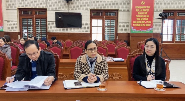 UBND xã Phúc Thọ làm việc với nhân sự dự kiến tham gia 38 tổ bầu cử đại biểu Quốc hội khóa XVI và đại biểu HĐND các cấp- Ảnh 4.