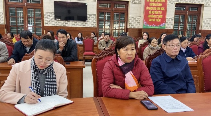 UBND xã Phúc Thọ làm việc với nhân sự dự kiến tham gia 38 tổ bầu cử đại biểu Quốc hội khóa XVI và đại biểu HĐND các cấp- Ảnh 7.