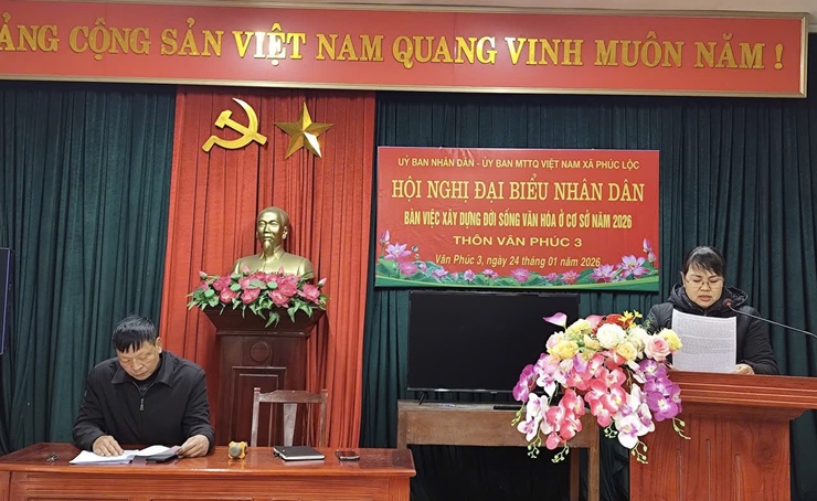 Một số thôn dân cư trên địa bàn xã Phúc Lộc tổ chức Hội nghị đại biểu Nhân dân năm 2026- Ảnh 13.