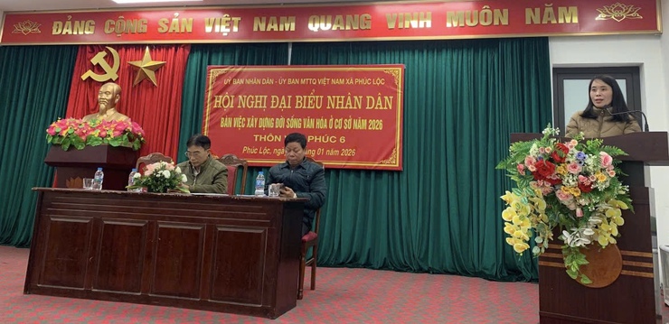 Một số thôn dân cư trên địa bàn xã Phúc Lộc tổ chức Hội nghị đại biểu Nhân dân năm 2026- Ảnh 6.