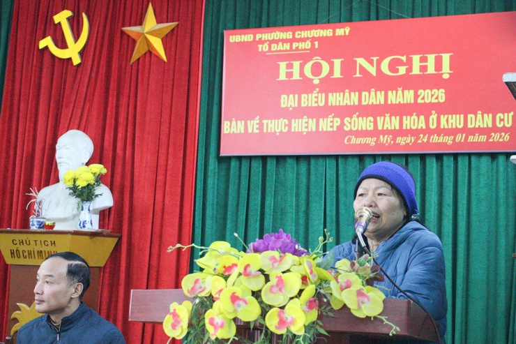 Tổ dân phố 1 tổ chức hội nghị đại biểu nhân dân bàn việc xây dựng đời sống văn hóa năm 2026- Ảnh 3.