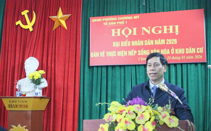 Tổ dân phố 1 tổ chức hội nghị đại biểu nhân dân bàn việc xây dựng đời sống văn hóa năm 2026- Ảnh 6.