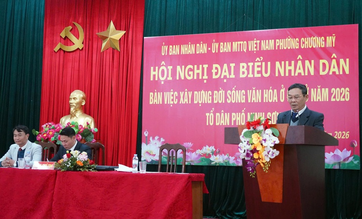 Tổ dân phố Ninh Sơn long trọng tổ chức hội nghị đại biểu nhân dân bàn về đời sống văn hóa năm 2026- Ảnh 6.