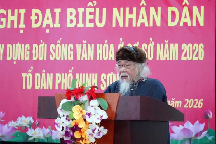 Tổ dân phố Ninh Sơn long trọng tổ chức hội nghị đại biểu nhân dân bàn về đời sống văn hóa năm 2026- Ảnh 7.