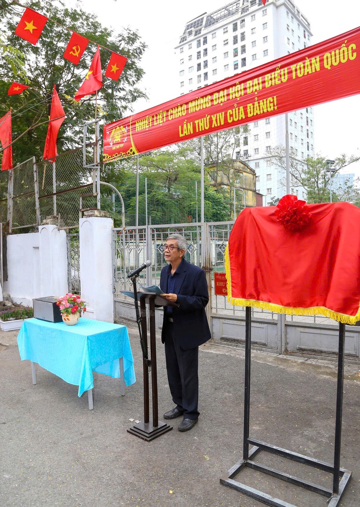 Phường Giảng Võ khánh thành công trình "Dân vận khéo" chào mừng Đại hội XIV của Đảng- Ảnh 4.