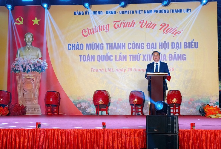 Thanh Liệt: Mãn nhãn chương trình văn nghệ chào mừng thành công Đại hội đại biểu toàn quốc lần thứ XIV của Đảng- Ảnh 3.