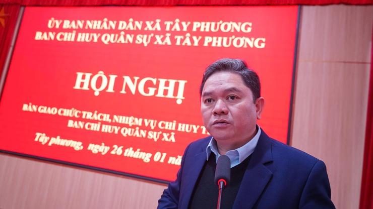 XÃ TÂY PHƯƠNG TỔ CHỨC HỘI NGHỊ BÀN GIAO NHIỆM VỤ CHỈ HUY TRƯỞNG BAN CHỈ HUY QUÂN SỰ XÃ- Ảnh 5.