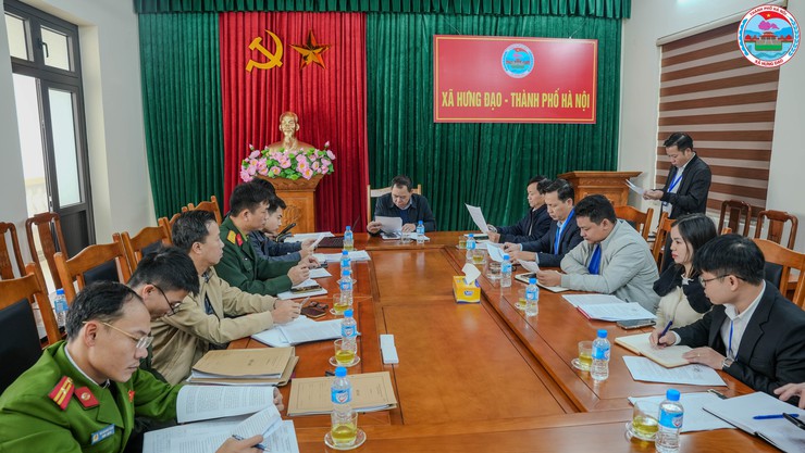 BAN VĂN HÓA – XÃ HỘI HĐND XÃ HƯNG ĐẠO TỔ CHỨC HỘI NGHỊ GIÁM SÁT CÔNG TÁC BẢO ĐẢM AN NINH, TRẬT TỰ TRƯỚC, TRONG, SAU TẾT VÀ PHỤC VỤ CÔNG TÁC BẦU CỬ- Ảnh 2.