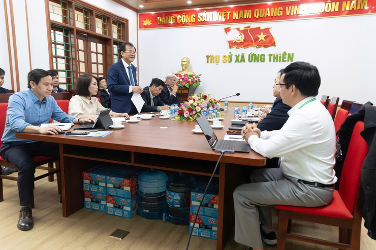 Học viện Nông nghiệp Việt Nam làm việc với UBND xã Ứng Thiên về định hướng hợp tác trong lĩnh vực nông nghiệp và phát triển địa phương- Ảnh 11.