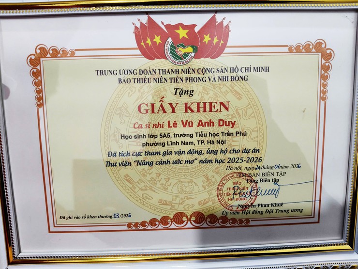 LÊ VŨ ANH DUY – CẬU HỌC TRÒ LỚP 5A5, TRƯỜNG TIỂU HỌC TRẦN PHÚ&nbsp;TỎA SÁNG TẠI GALA "SAO NHÍ TRIỆU VIEW"- Ảnh 6.