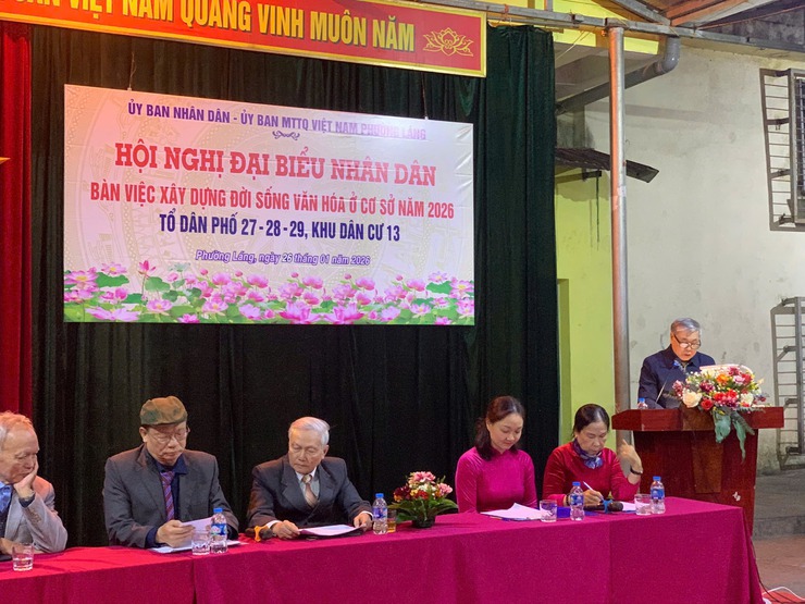 PHƯỜNG LÁNG PHÁT HUY DÂN CHỦ Ở CƠ SỞ, NÂNG CAO CHẤT LƯỢNG ĐỜI SỐNG VĂN HÓA KHU DÂN CƯ NĂM 2026- Ảnh 2.