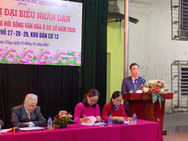 PHƯỜNG LÁNG PHÁT HUY DÂN CHỦ Ở CƠ SỞ, NÂNG CAO CHẤT LƯỢNG ĐỜI SỐNG VĂN HÓA KHU DÂN CƯ NĂM 2026- Ảnh 3.