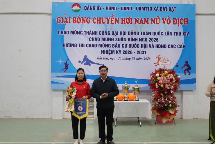 XÃ BẤT BẠT KHAI MẠC GIẢI BÓNG CHUYỀN HƠI NAM – NỮ NĂM 2026- Ảnh 8.