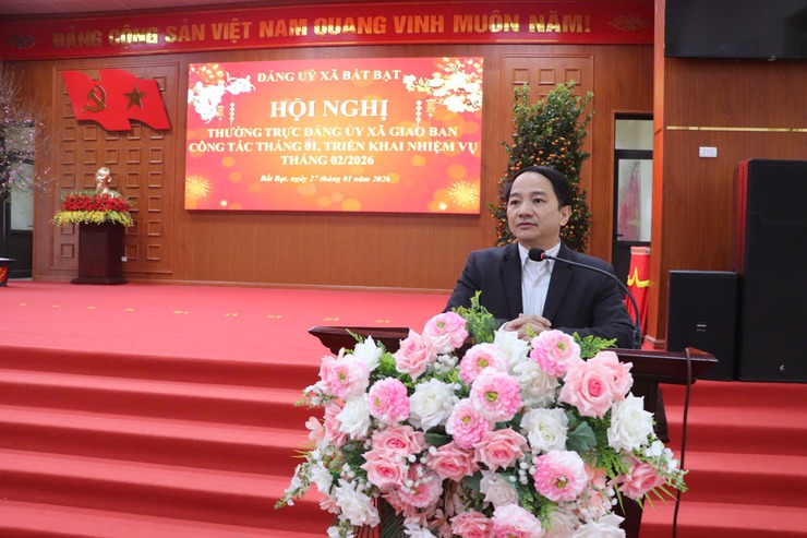 Hội nghị Thường trực Đảng ủy giao ban công tác tháng 01, triển khai nhiệm vụ tháng 2 năm 2026- Ảnh 8.