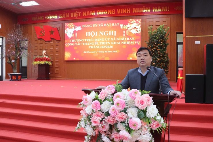 Hội nghị Thường trực Đảng ủy giao ban công tác tháng 01, triển khai nhiệm vụ tháng 2 năm 2026- Ảnh 2.