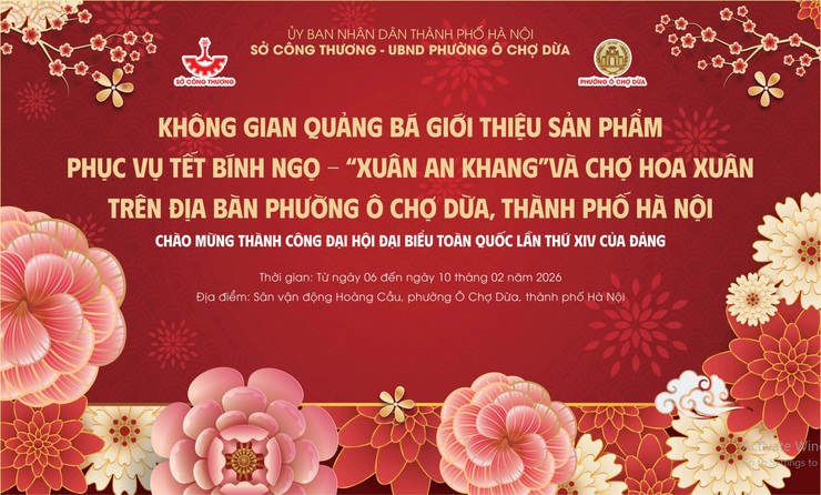 Chợ hoa “Xuân An Khang” Tết Bính Ngọ 2026 Phường Ô Chợ Dừa- Ảnh 1.