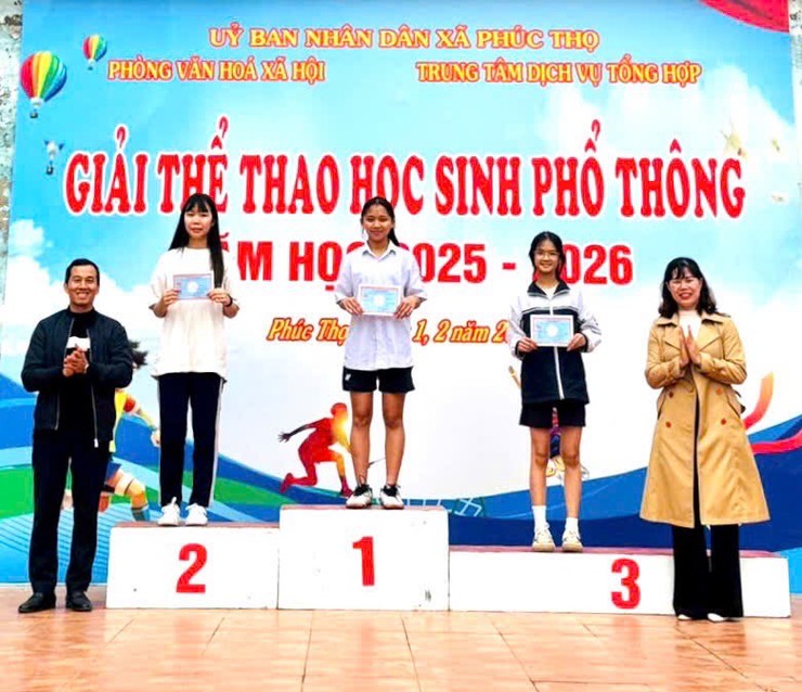 Gần 400 học sinh tham dự giải thể thao học sinh xã Phúc Thọ năm học 2025-2026- Ảnh 5.