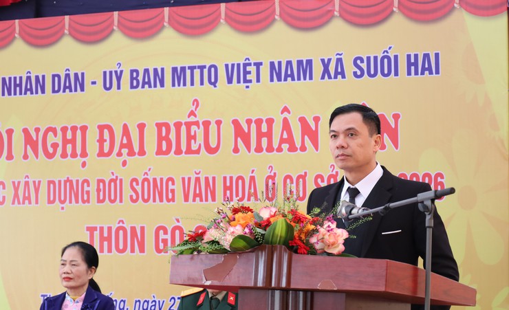 Xã Suối Hai tổ chức hội nghị đại biểu Nhân dân năm 2026 tại thôn Gò Sống- Ảnh 4.