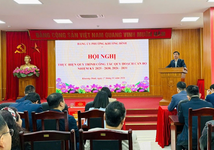 Khương Đình: Thực hiện quy trình công tác quy hoạch cán bộ nhiệm kỳ 2025-2030, 2026-2031- Ảnh 2.