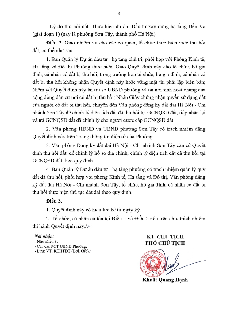 Thông báo công khai Quyết định thu hồi đất để thực hiện Dự án (hộ ông Phùng Văn Ánh - Tổ dân phố 6 Vân Gia)- Ảnh 3.