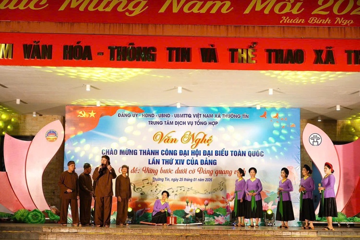 Xã Thường Tín tổ chức thành công đêm văn nghệ chào mừng Đại hội Đảng toàn quốc lần thứ XIV- Ảnh 6.