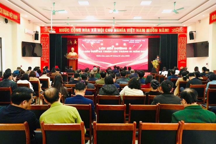 Xã Thiên Lộc tổ chức lớp bồi dưỡng báo cáo viên tháng 1/2026- Ảnh 1.