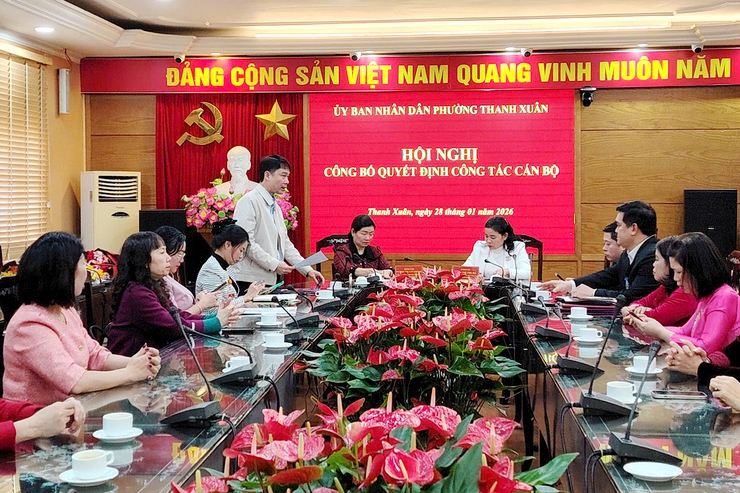 Phường Thanh Xuân: Kiện toàn lãnh đạo quản lý các trường Tiểu học cho giai đoạn mới- Ảnh 1.