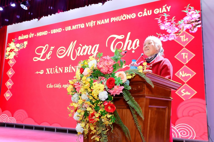 Phường Cầu Giấy trang trọng tổ chức Lễ mừng thọ người cao tuổi nhân dịp Xuân Bính Ngọ 2026- Ảnh 8.