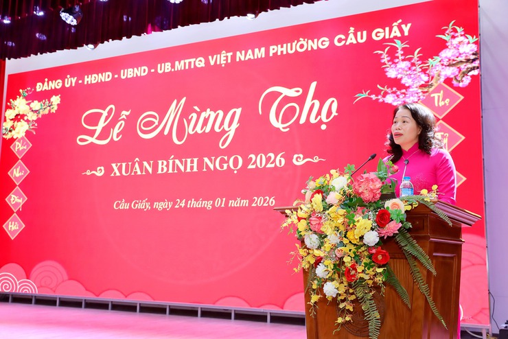 Phường Cầu Giấy trang trọng tổ chức Lễ mừng thọ người cao tuổi nhân dịp Xuân Bính Ngọ 2026- Ảnh 7.