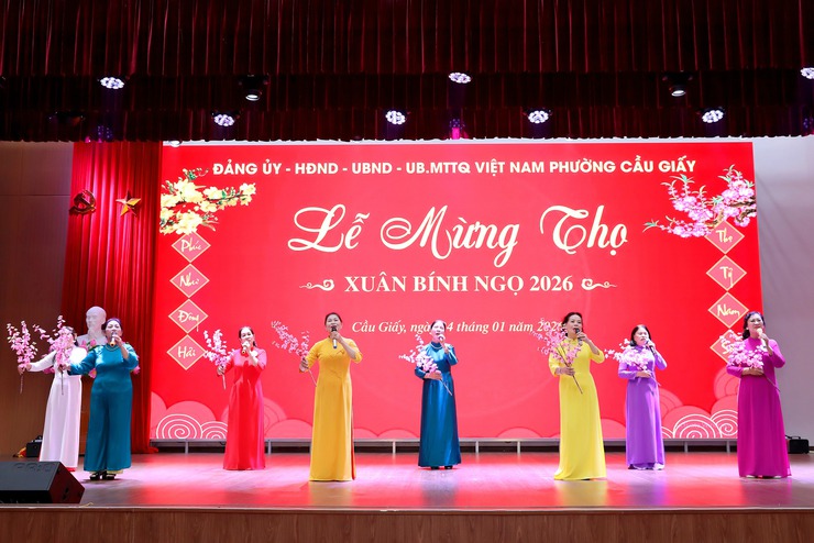 Phường Cầu Giấy trang trọng tổ chức Lễ mừng thọ người cao tuổi nhân dịp Xuân Bính Ngọ 2026- Ảnh 4.