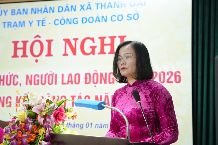 Trạm Y tế xã Thanh Oai tổ chức hội nghị viên chức, người lao động năm 2026- Ảnh 3.
