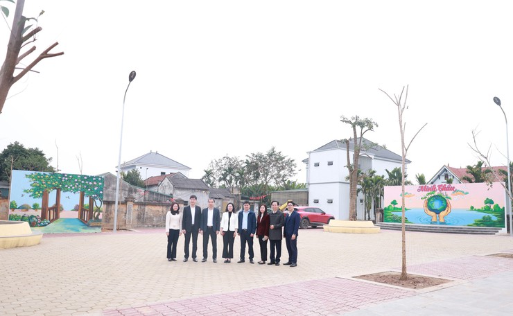 Ban Tuyên giáo và Dân vận Thành ủy Hà Nội khảo sát phong trào thi đua "Dân vận khéo" tại xã Minh Châu- Ảnh 3.