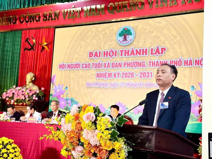 Đại hội thành lập Hội Người cao tuổi xã thành công tốt đẹp- Ảnh 3.