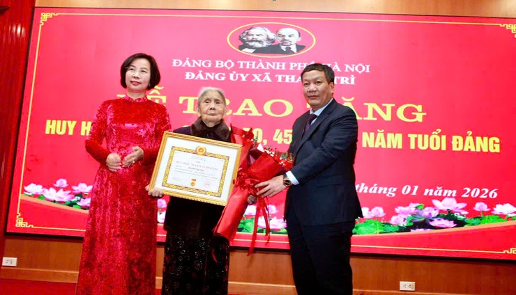 Huy hiệu Đảng – Niềm tự hào của các đảng viên lão thành xã Thanh Trì- Ảnh 2.