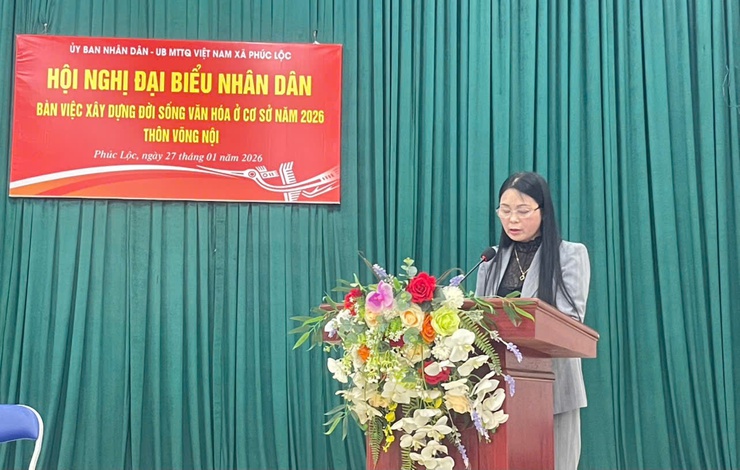 Thôn Võng Nội tổ chức Hội nghị Đại biểu nhân dân bàn việc xây dựng đời sống văn hóa năm 2026- Ảnh 4.