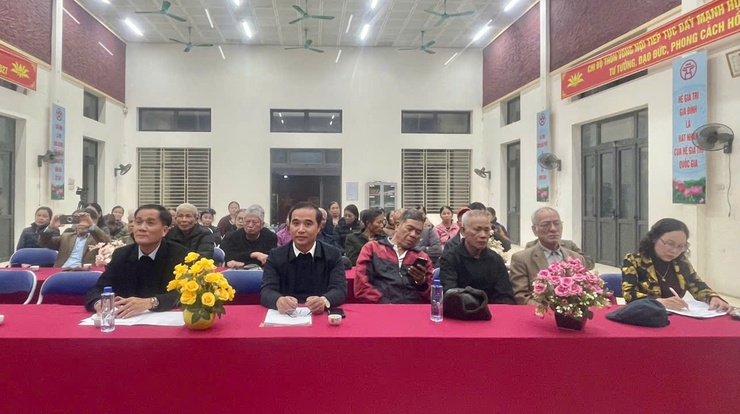 Thôn Võng Nội tổ chức Hội nghị Đại biểu nhân dân bàn việc xây dựng đời sống văn hóa năm 2026- Ảnh 1.