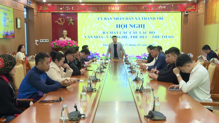 UBND xã Thanh Trì ra mắt các Câu lạc bộ Văn hóa – Văn nghệ – Thể dục Thể thao- Ảnh 1.